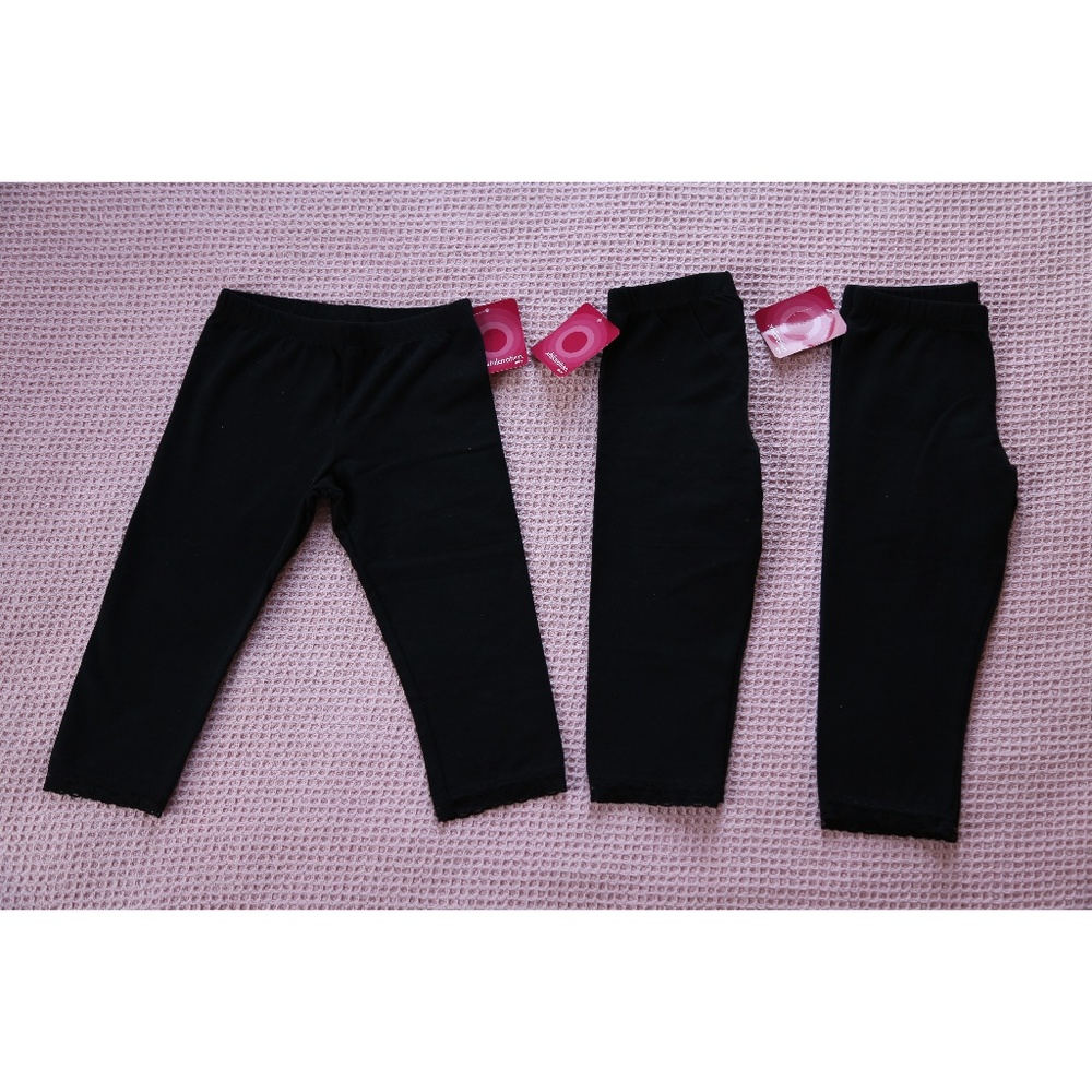 Bundle: Girls capri lacy leggings (3)